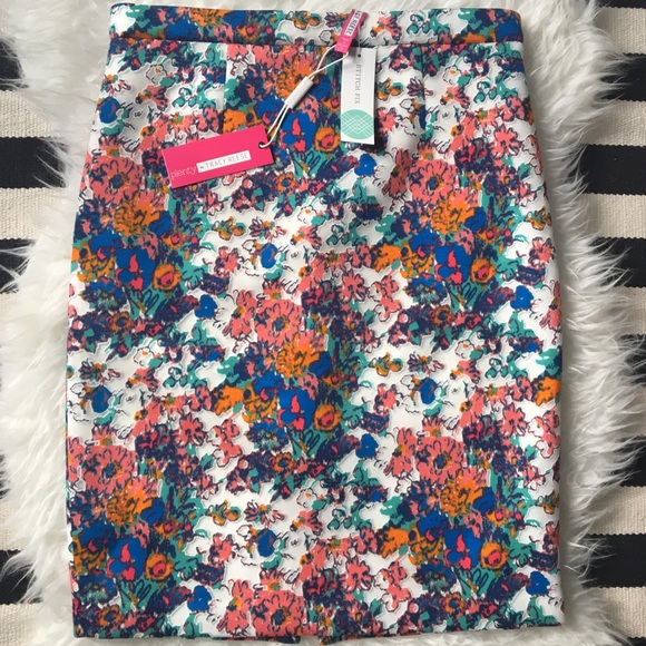 Plenty by Tracy Reese Floral Pencil Skirt Scuba - Picture 5 of 8